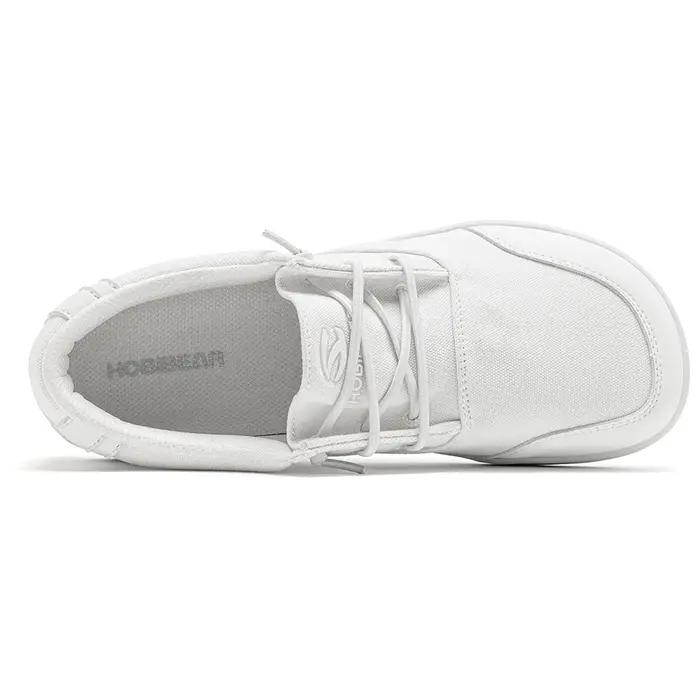 HOBIBEAR Chaussures unisexes style mocassins pieds nus, en toile, à bout large, légères, antidérapan