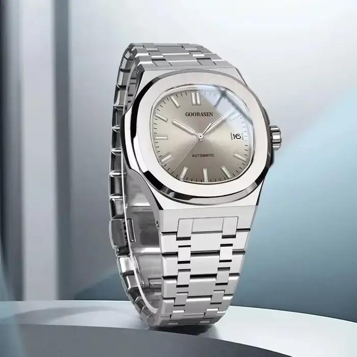 Nouveau 2025 montre automatique pour hommes lumineux homme montres bracelet en acier étanche montres