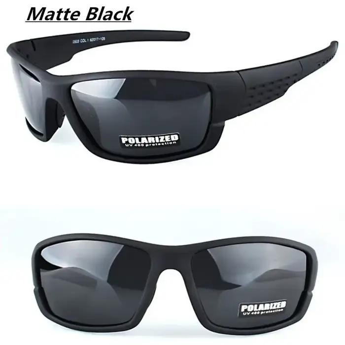 Lunettes de soleil polarisées à monture noire pour hommes et femmes, lunettes de conduite en argile,