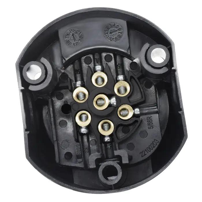 Prise de remorque européenne 7 broches 12V + adaptateur de connecteur électrique de barre de remorqu