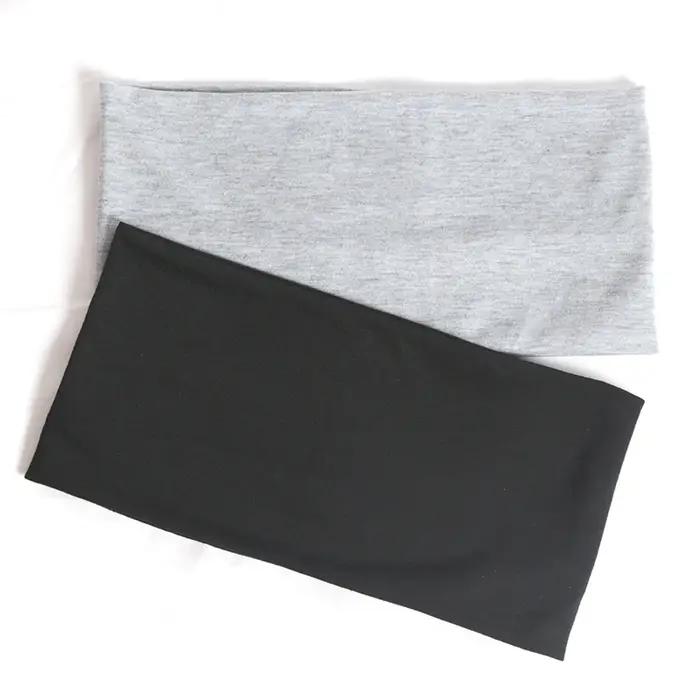 1PC large bandeau sport cyclisme lavage visage bandeaux doux Yoga tricoté bandeau pour femmes fille