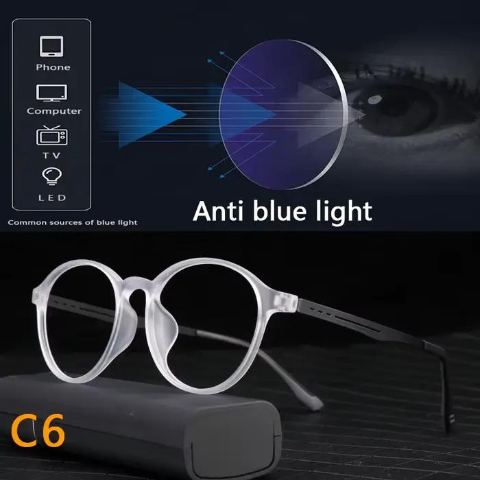 Lunettes photochromiques ultralégères en titane pour hommes et femmes, verres pour myopie, lunettes