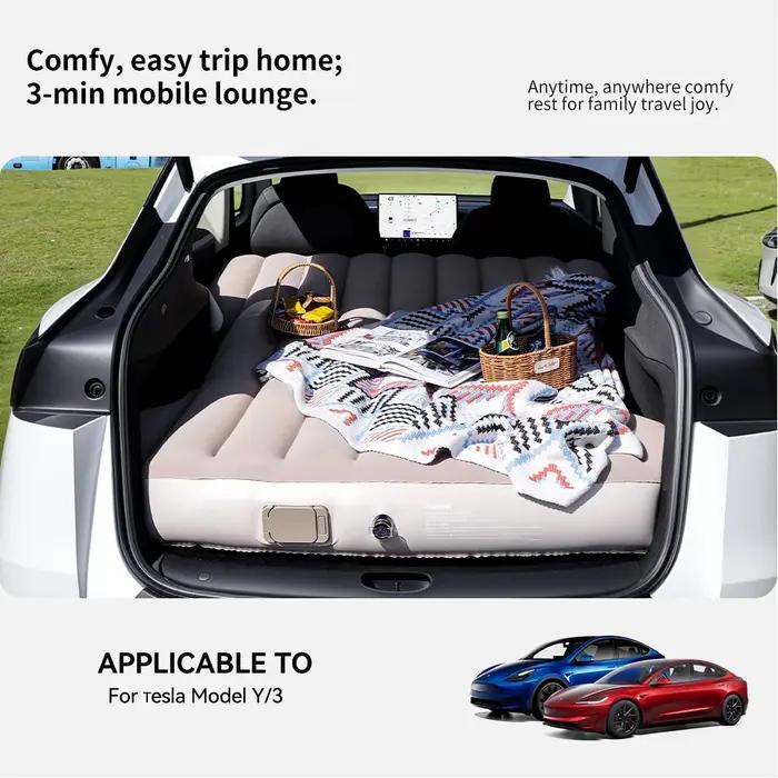 Matelas auto-gonflant YZ pour Tesla Model Y Juniper 2021-2026, matelas de voyage, matelas de camping