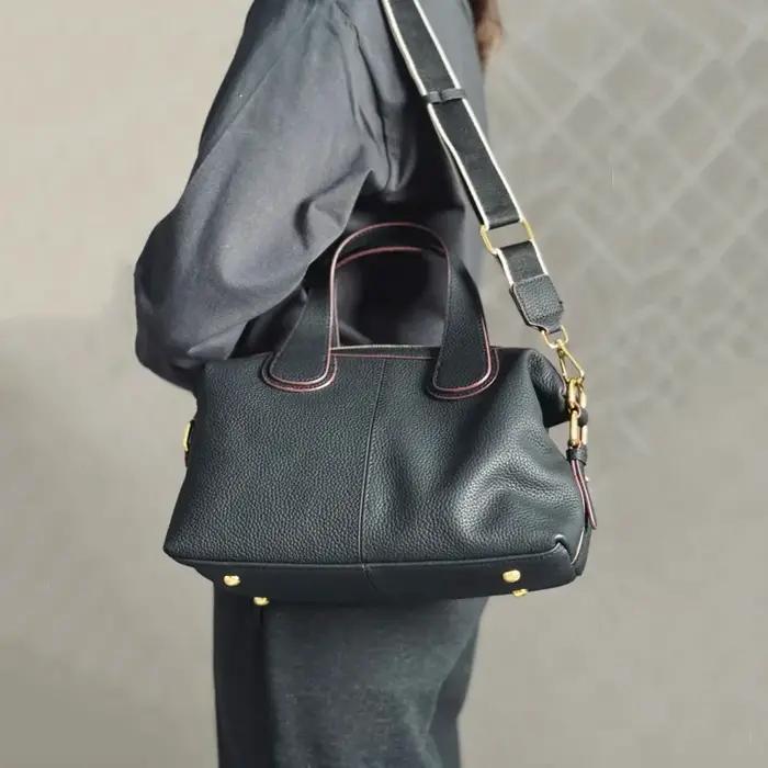 Sac pour femme 2025 tendance sac en cuir de vache naturel femme rétro peau de vache sacs à bandouliè