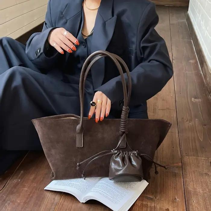 Motingsome sac fourre-tout en daim surdimensionné femmes sac à main à bandoulière et sacs à main Des