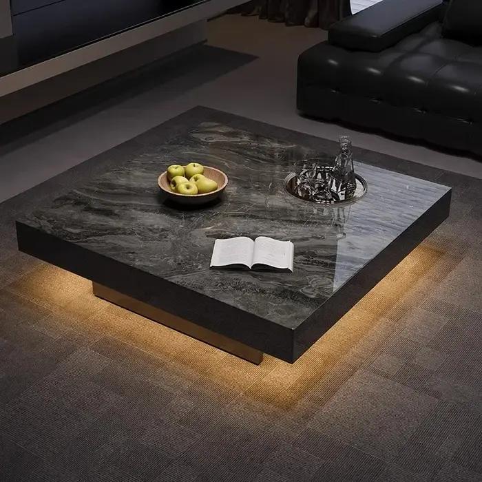 Table basse minimaliste Unique de luxe design moderne Table basse nordique esthétique debout mobile