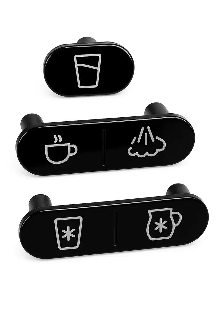 Set de boutons noirs pour Virgin Pure T7, Primo, Strauss T7, Tana Bar, Ikija M7, Tami 4 Systemtenik,
