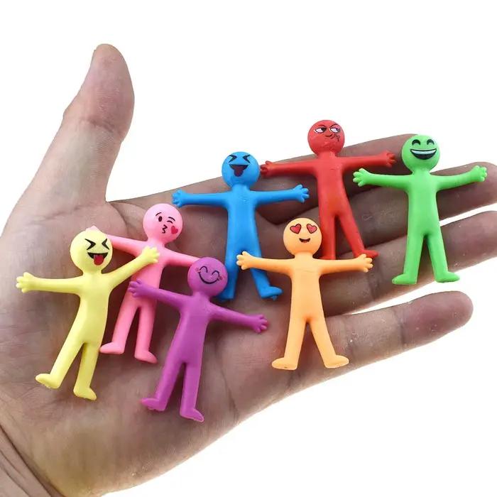 Jouet de beurre en plastique souple TPR, 10 pièces, extensible, commandé, mignon, coloré, jaune, sou
