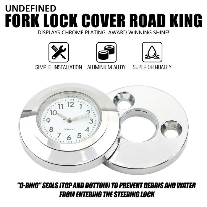 Couvercle d'Horloge de Verrouillage de Fourche pour Harley Road King FLHR/I FLHRC/I FLHRSE 1994-2022