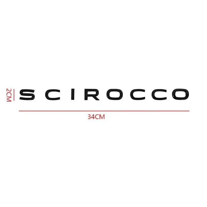 Emblèmes de voiture Scirocco de haute qualité en plastique ABS pour la décoration du coffre