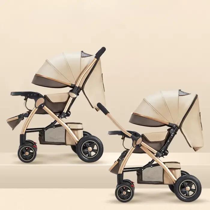 Poussettes à quatre roues High Landscape, Landau, Landau, Pliable, Lavable, Multifonctionnel, Baby Cheshire Age