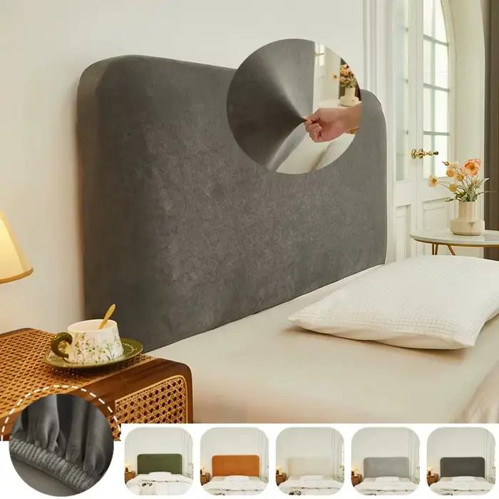 Housse de tête de lit en velours super doux pour protéger et embellir votre sommier et matelas à dormir confortablement toute l'année