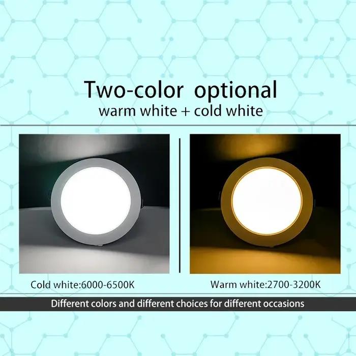 Lot de 10 spots LED encastrables blancs 5W 9W 12W 15W 18W, plafonnier LED rond DC 12V 24V AC 110V 22