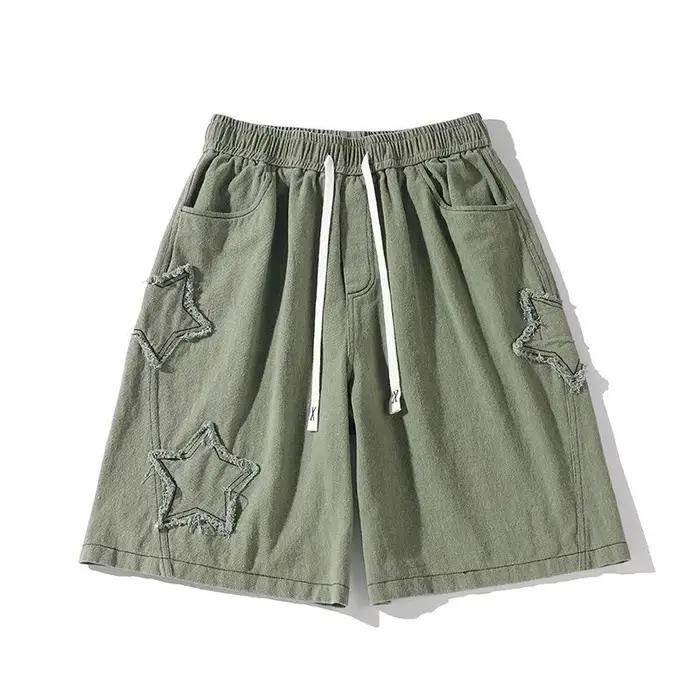 Goals Gym Short pour homme, Vintage, Simple, Été, Loisirs, Ulzzang Streetwear, Chic, At Star Patchwo