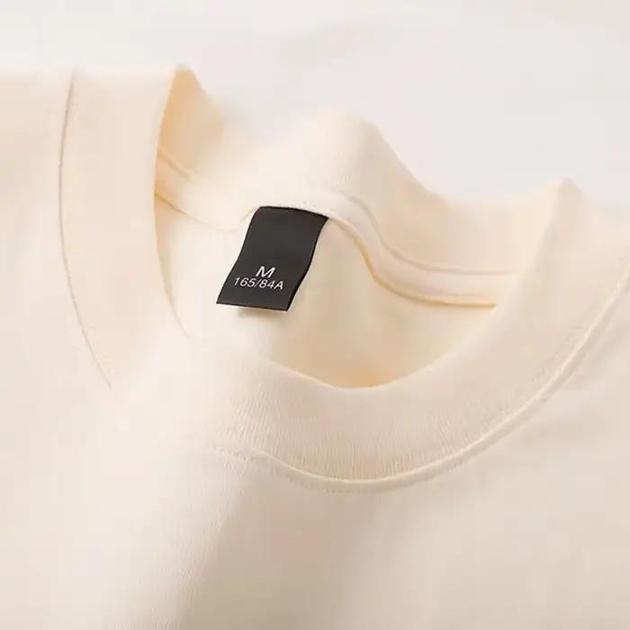 600 grammes 100% coton hommes surdimensionné lourd t-shirt été femmes à manches courtes haut décontr