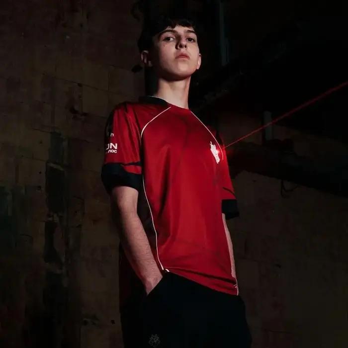 G2 Esports New Team Jersey T-shirt Prestige 2026 respirant rouge noir manches courtes unisex fans de