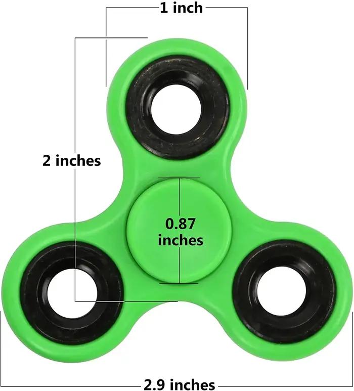 ABS Fidget Spinner EDC Spinner pour autisme tdah Anti-Stress Tri-Spinner haute qualité adultes enfan