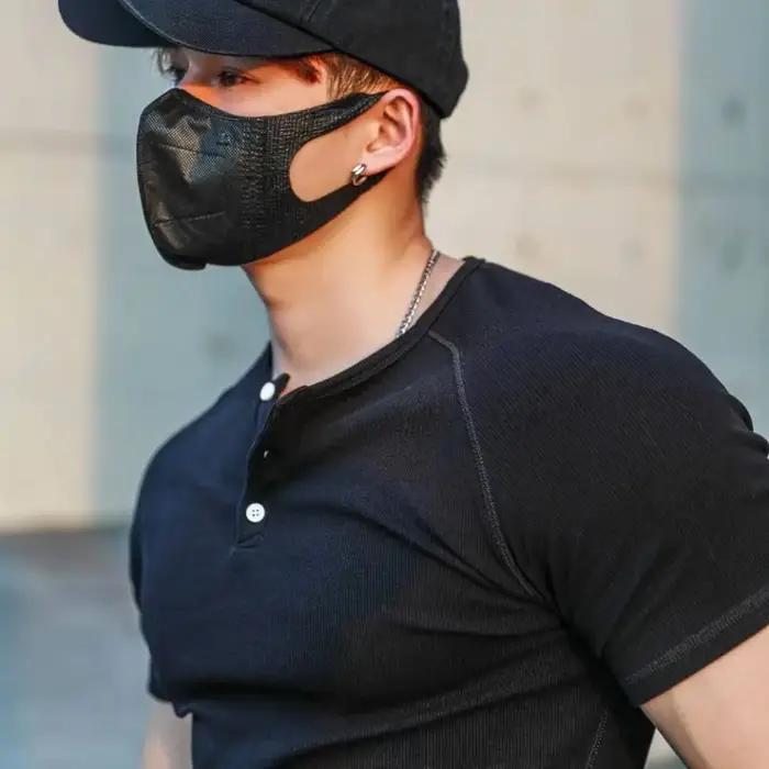 T-shirt hommes décontracté à manches courtes jogging musculaire musculation T-shirt mâle gymnase Fit