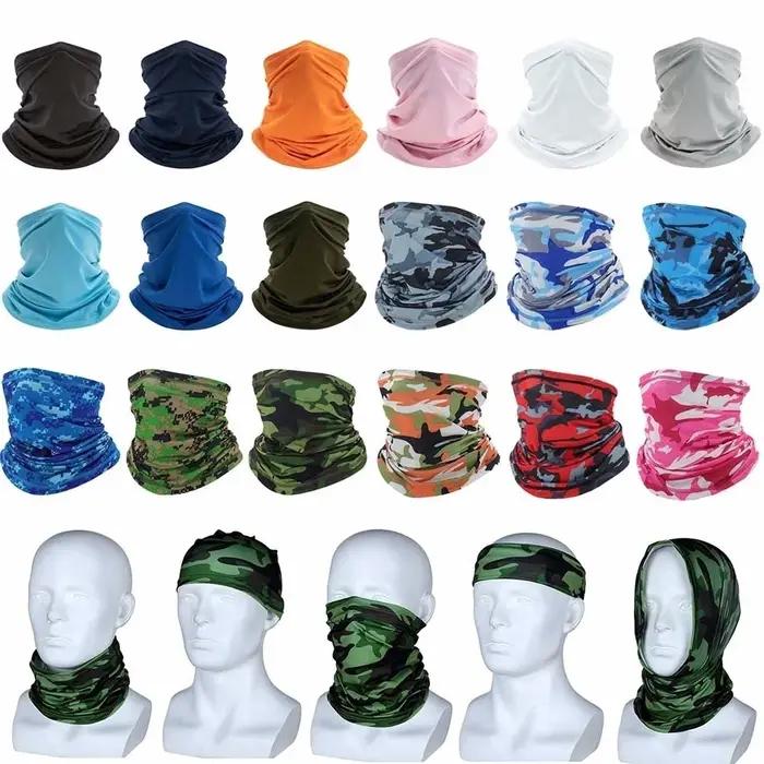 Turban multi-usages homme femme écharpe équitation bandana cyclisme couvre-cou crème solaire glace pêche randonnée sauna masque