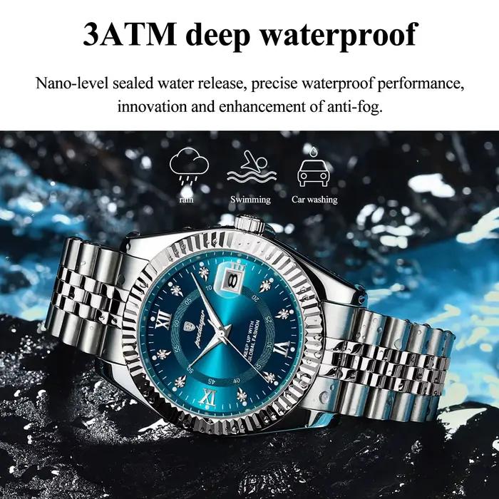 Montre-bracelet pour homme POEDAGAR originale, étanche, lumineuse, date, montre d'affaires pour homm