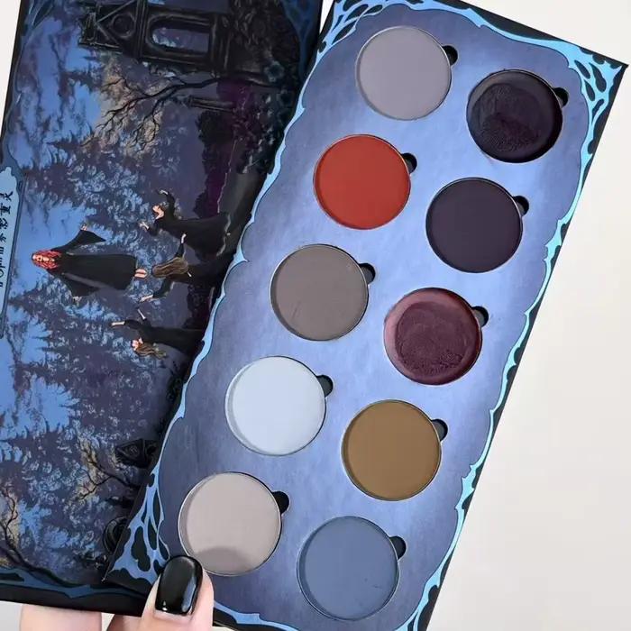 Palette de fards à paupières Shellwe Makeup Misty Spirit All Matte Fog Shadow Ghost, dix couleurs en