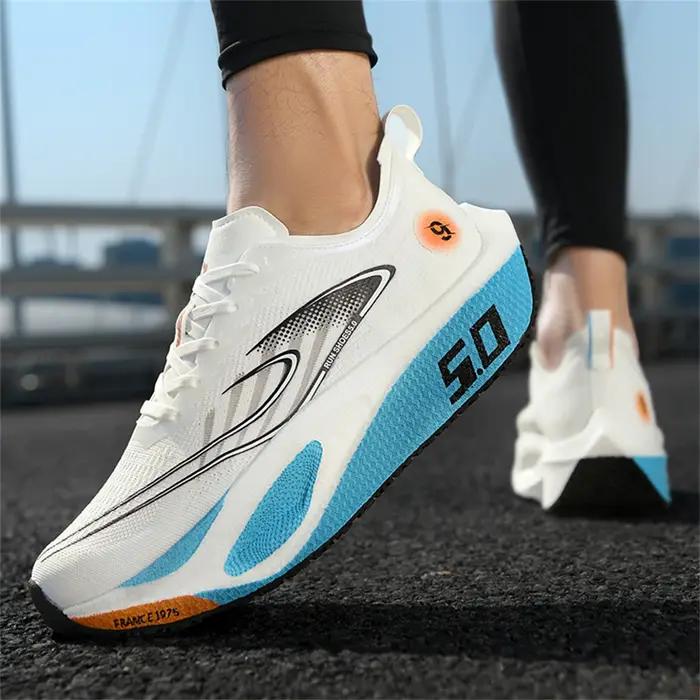 Chaussures de course légères et respirantes en mesh pour hommes - Antidérapantes, baskets athlétique