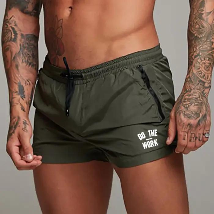Maillot de bain pour hommes, short de bain, été, décontracté, plage, séchage rapide, course à pied,