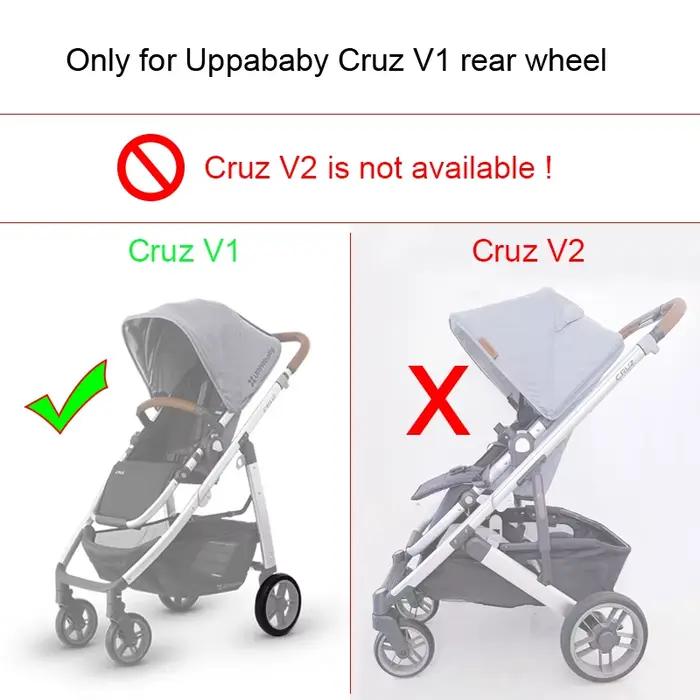 Pneu roue poussette Uppababy Cruz V1 - Pneu PU sans chambre à air remplacement compatible DIY