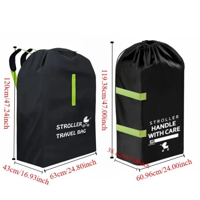 Sac de transport pour poussette bébé design léger imperméable avec poignée sac anti-poussière universel pour poussette sac de transport occassions spéciales famille voyage sorties