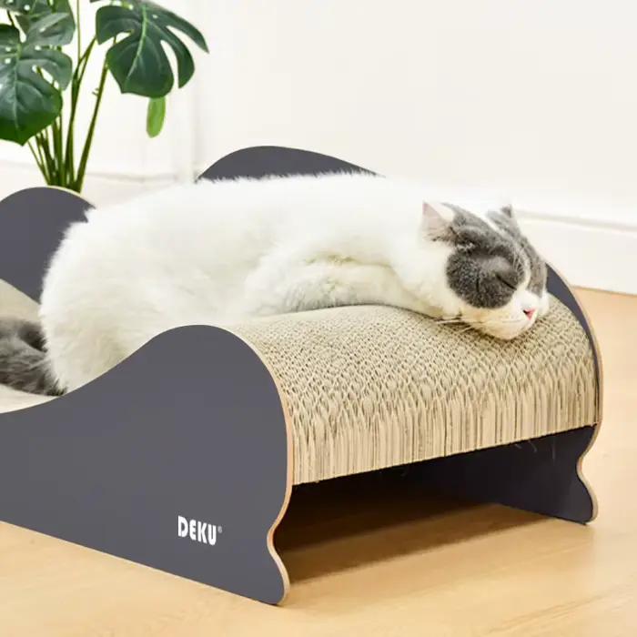 Meubles de canapé-lit pour chat de grande taille, salon à gratter en carton ultime, grattoir durable