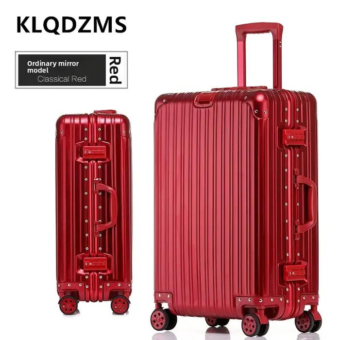 KLQDZMS valise de haute qualité tout en aluminium et alliage de magnésium boîte d'embarquement boîti