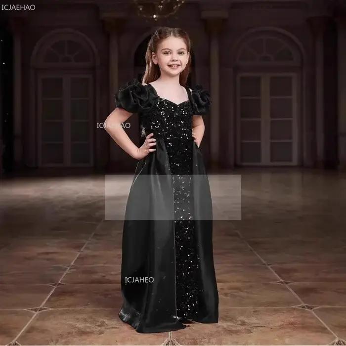 Robe de soirée pour enfants filles, robe de soirée, Piano, violon, spectacle, spectacle, hôte, modèl
