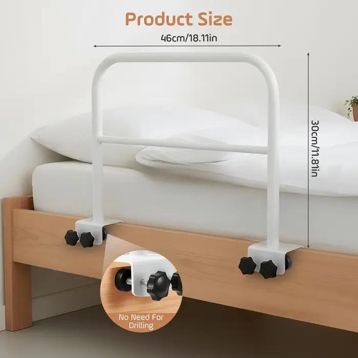 Barre de sécurité pliable pour lit d'appoint pour personnes âgées, poignée d'assistance pour lit, ga