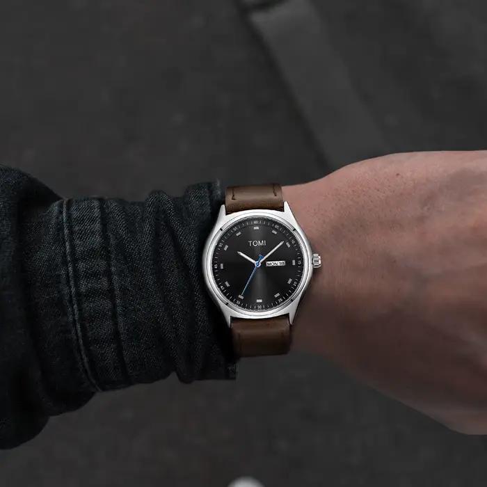 TOMI montre pour hommes minimaliste affaires décontracté montre à Quartz pour hommes et femmes à la