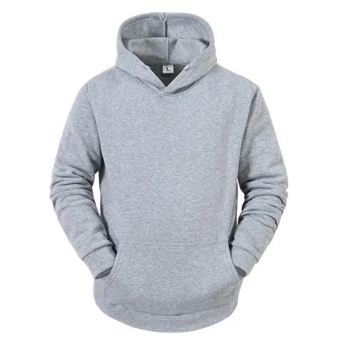 Masculino Cor Sólida Com Capuz Suéteres Masculino Camisola De Lã Quente Moda Roupas De Rua Solta Res