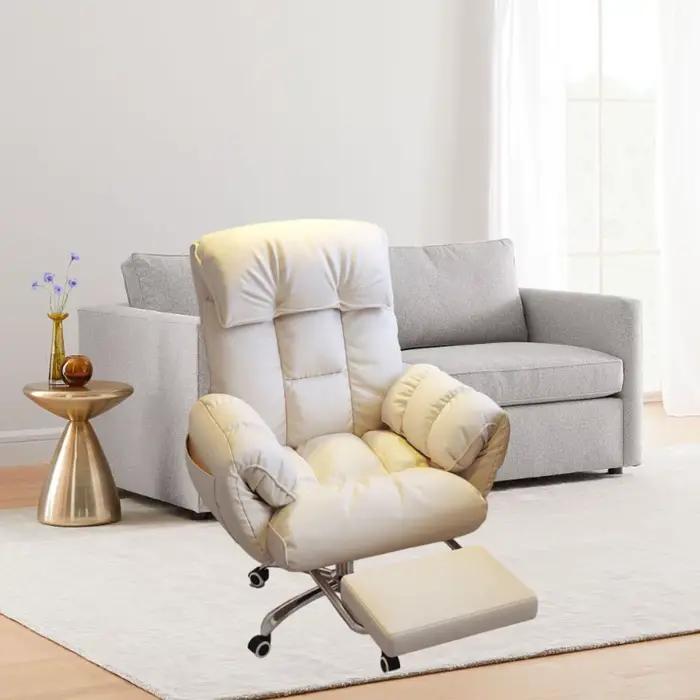 Chaise de bureau de direction inclinable confortable pour bureau à domicile, salle de lecture, étude et chambre d'homme mobilier moderne élégant