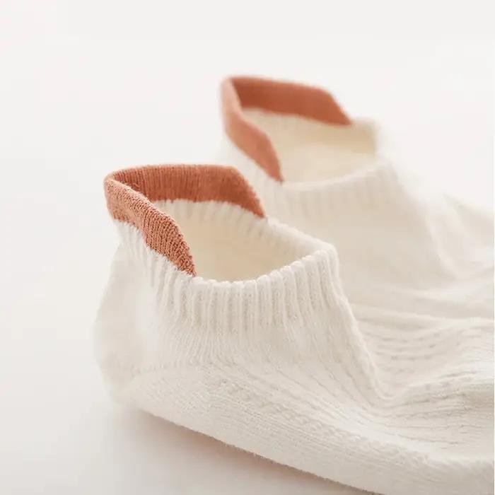 3 paires de chaussettes en coton à maille fine pour bébés, confortables, respirantes, pour enfants,