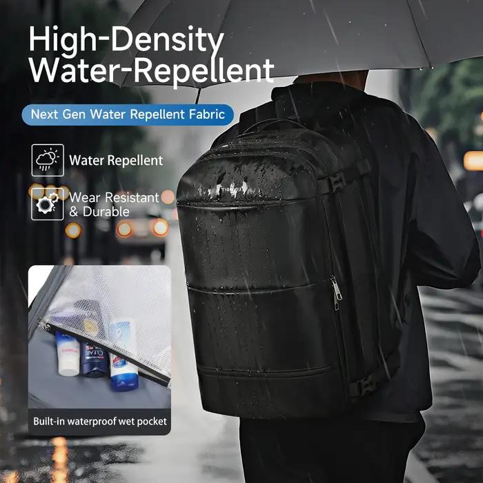 Sac à dos de compression sous vide Tigernu pour hommes, sac à dos de voyage extensible avec port USB