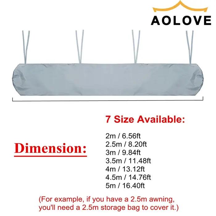 Housse de protection pour auvent de Patio, 7 tailles, sac de rangement pour hangar de pluie, Patio,