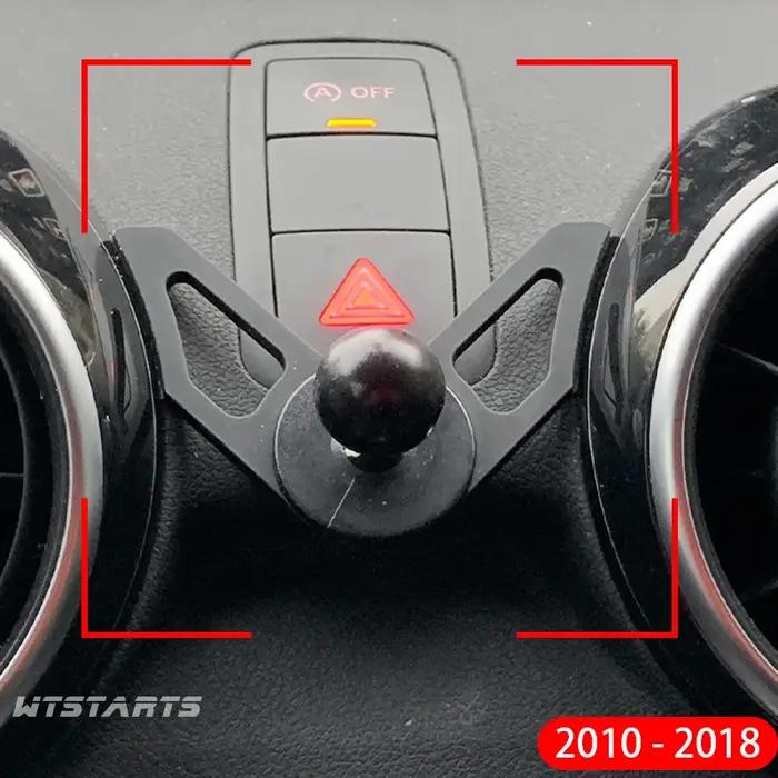 Support de téléphone de voiture pour Audi A1, 8X Sportback, navigation GPS réglable, support d'invit