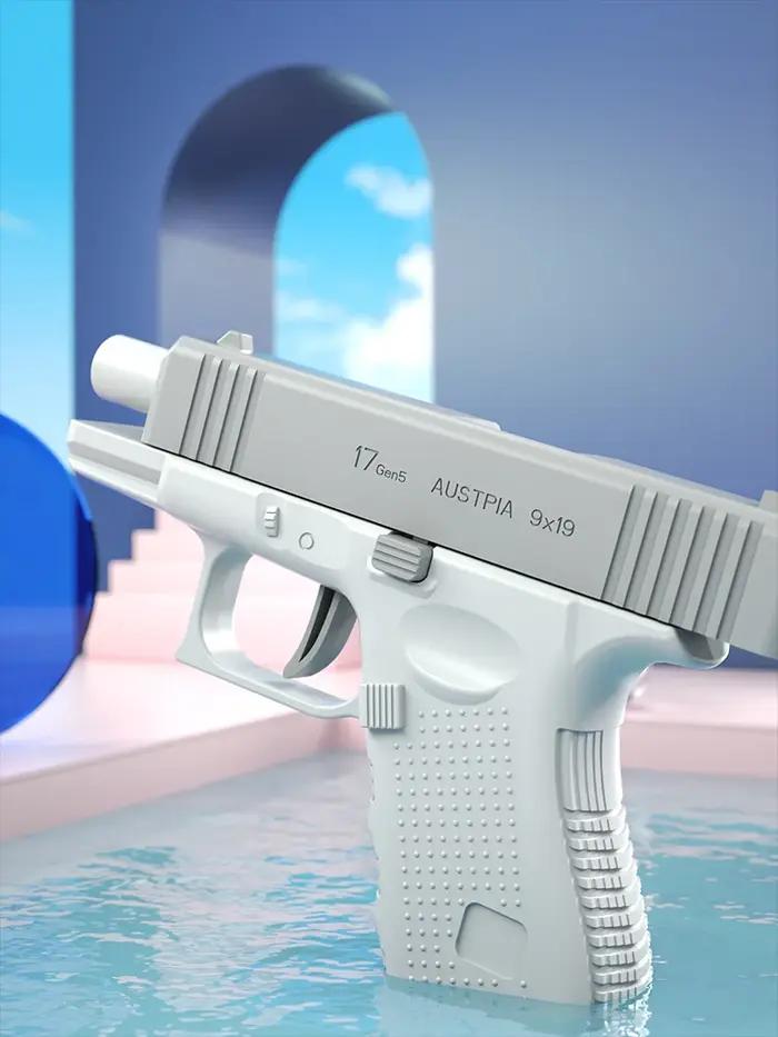 Pistolet à eau d'été non électrique, haute pression, entièrement automatique, tir à l'eau, jouet de