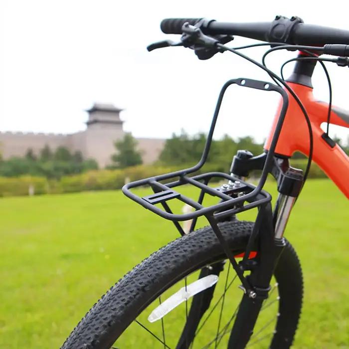 Porte-bagages avant en alliage d'aluminium pour VTT et vélo de route transport bagages pique-niques expéditions