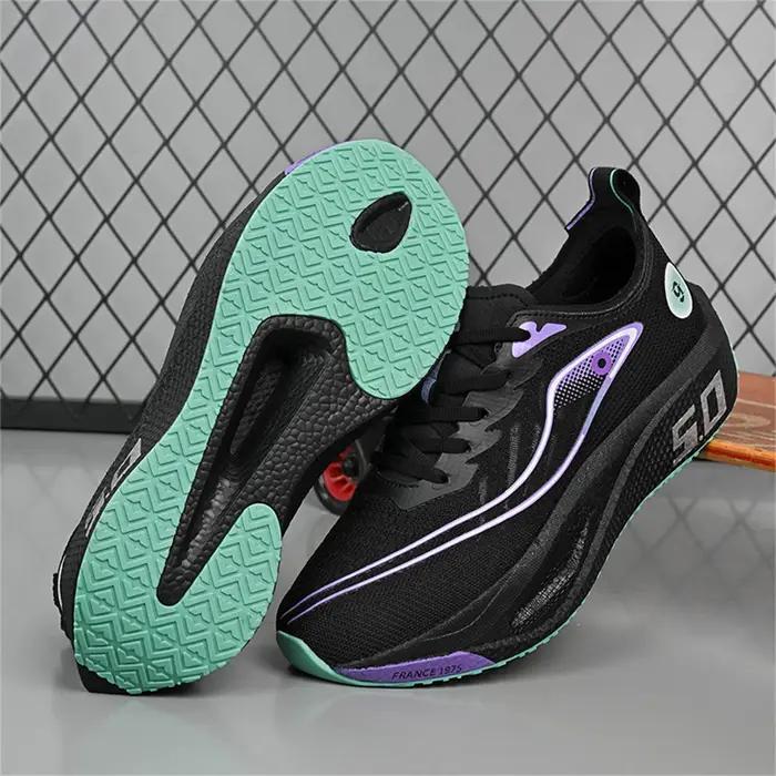 Chaussures de course pour hommes, spécialité sportive, plaque en carbone, marathon, respirantes, lég