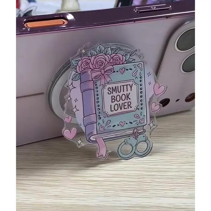 Support de téléphone en acrylique avec motifs dessin animé mignons fait main pour bureau ou décoration d'intérieur cadeau unique pour enfants et adultes