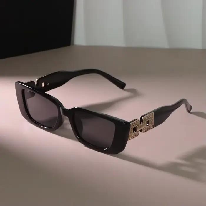 Lunettes de soleil carrées classiques pour hommes et femmes, lunettes de soleil miroir à petit cadre