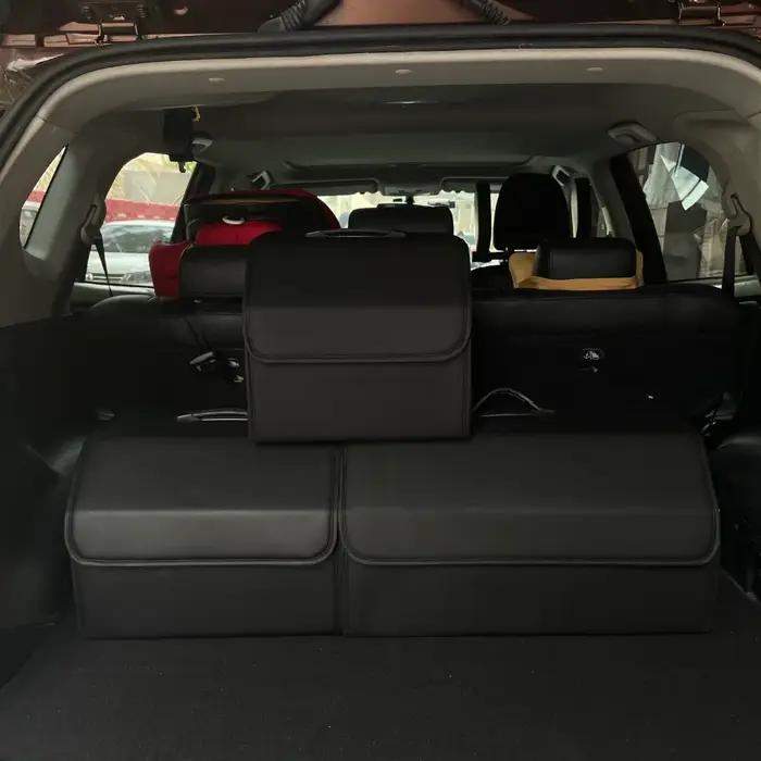Boîte de rangement pliante pour voiture, grande capacité, boîtes de rangement pour coffre de voiture