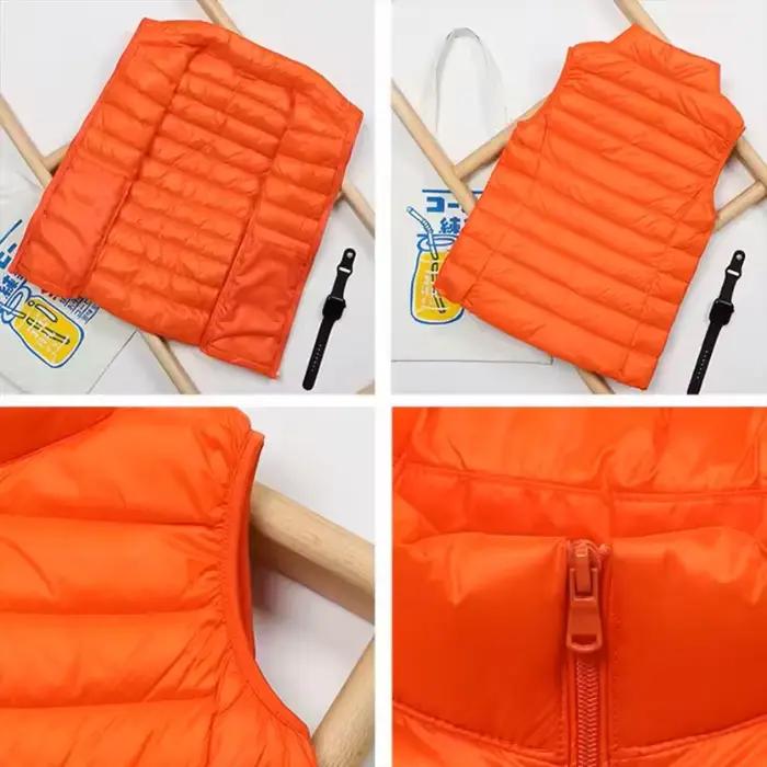 Gilet en duvet d'automne et d'hiver pour femme, veste courte ultra-légère en duvet de canard, gilet