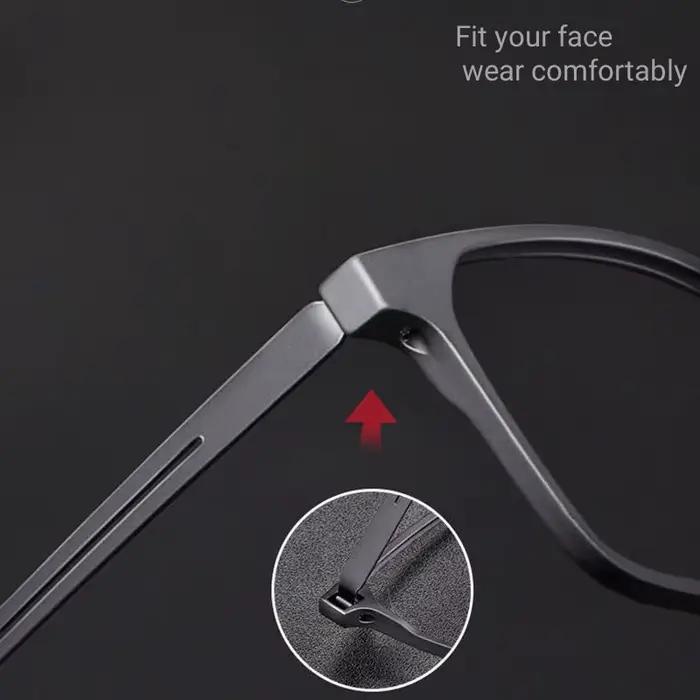 Lunettes de lecture en titane pur pour hommes et femmes, TR90, Anti-rayon bleu, monture complète, po