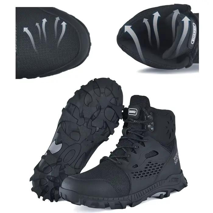 SUADEX-Bottes de sécurité l's pour hommes et femmes, chaussures de travail en acier anti-écrasement,