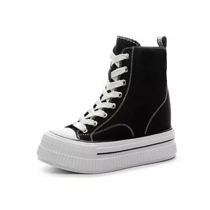 CHABELLA hauteur augmenter 13 cm femmes chaussures en toile haut Design avec boucle et fermeture écl